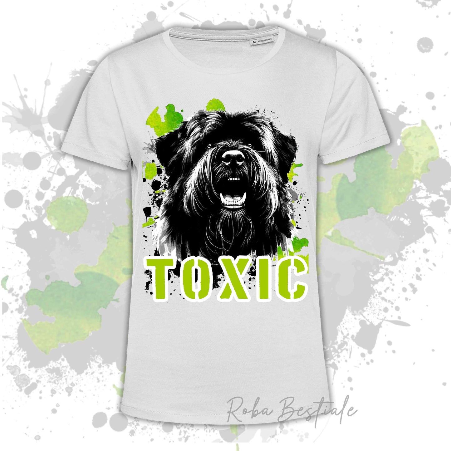 T-Shirt TOXIC - BOVARO DELLE FIANDRE - Uomo o Donna, disponibile in tanti colori - dalla XS alla 5XL