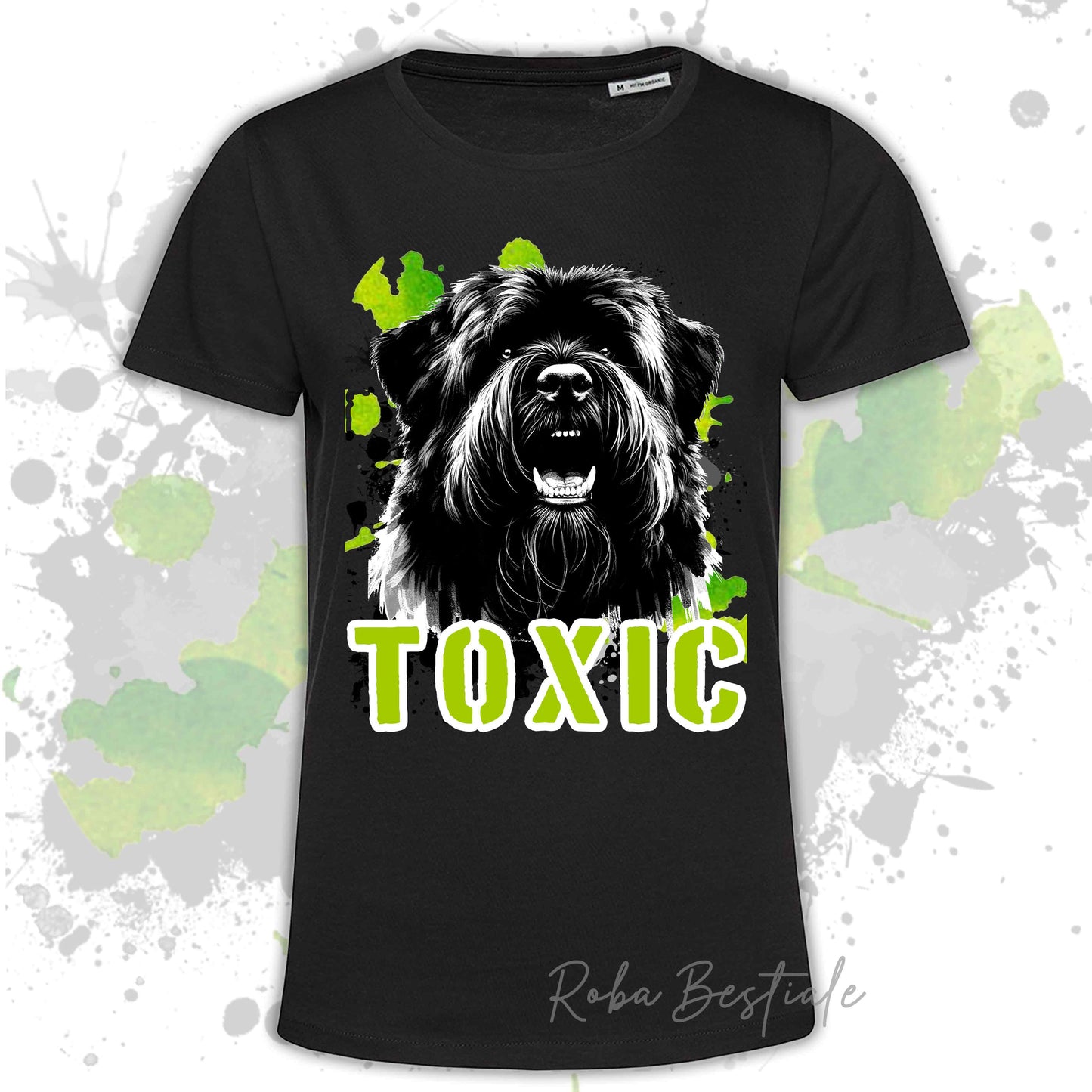T-Shirt TOXIC - BOVARO DELLE FIANDRE - Uomo o Donna, disponibile in tanti colori - dalla XS alla 5XL