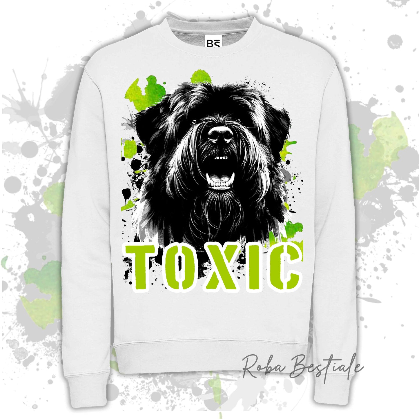 Felpa TOXIC - BOVARO DELLE FIANDRE - Girocollo, Unisex, in tanti colori! - dalla XS alla 3XL