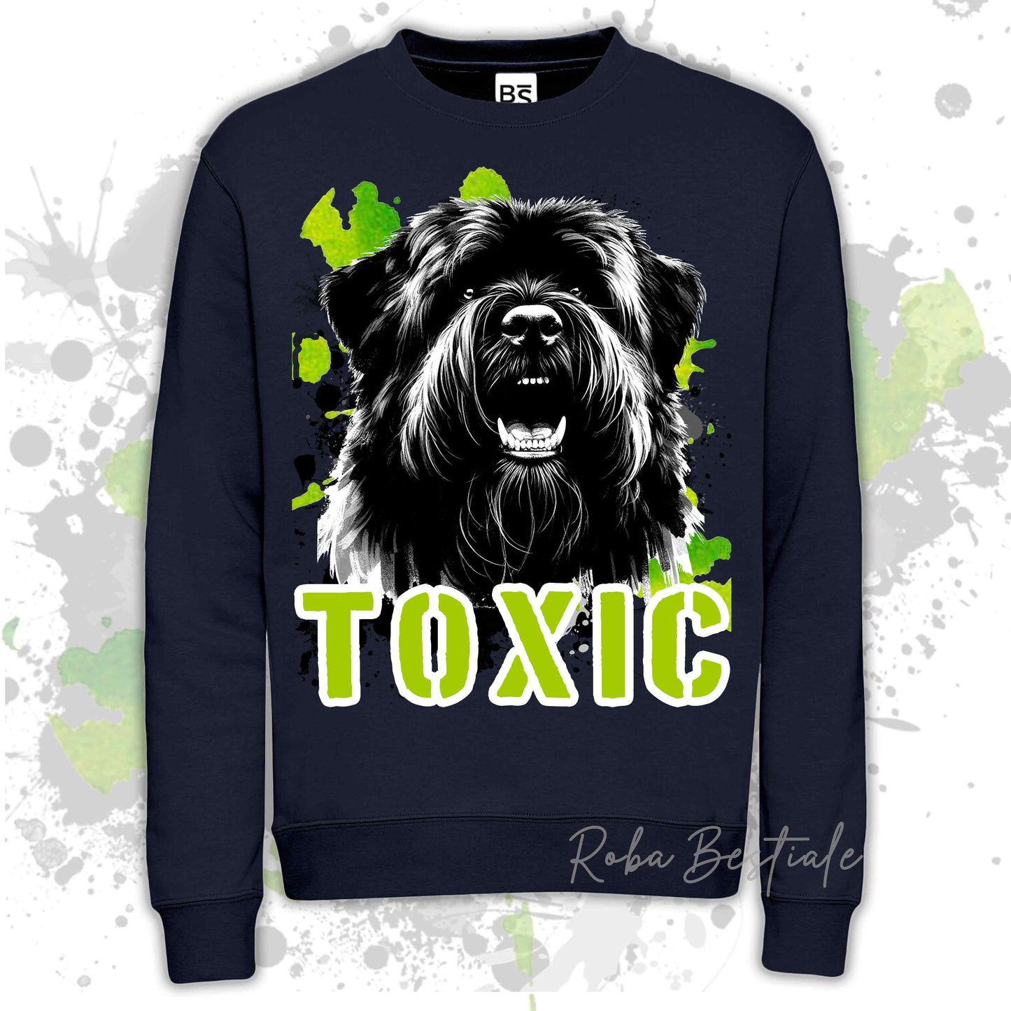 Felpa TOXIC - BOVARO DELLE FIANDRE - Girocollo, Unisex, in tanti colori! - dalla XS alla 3XL