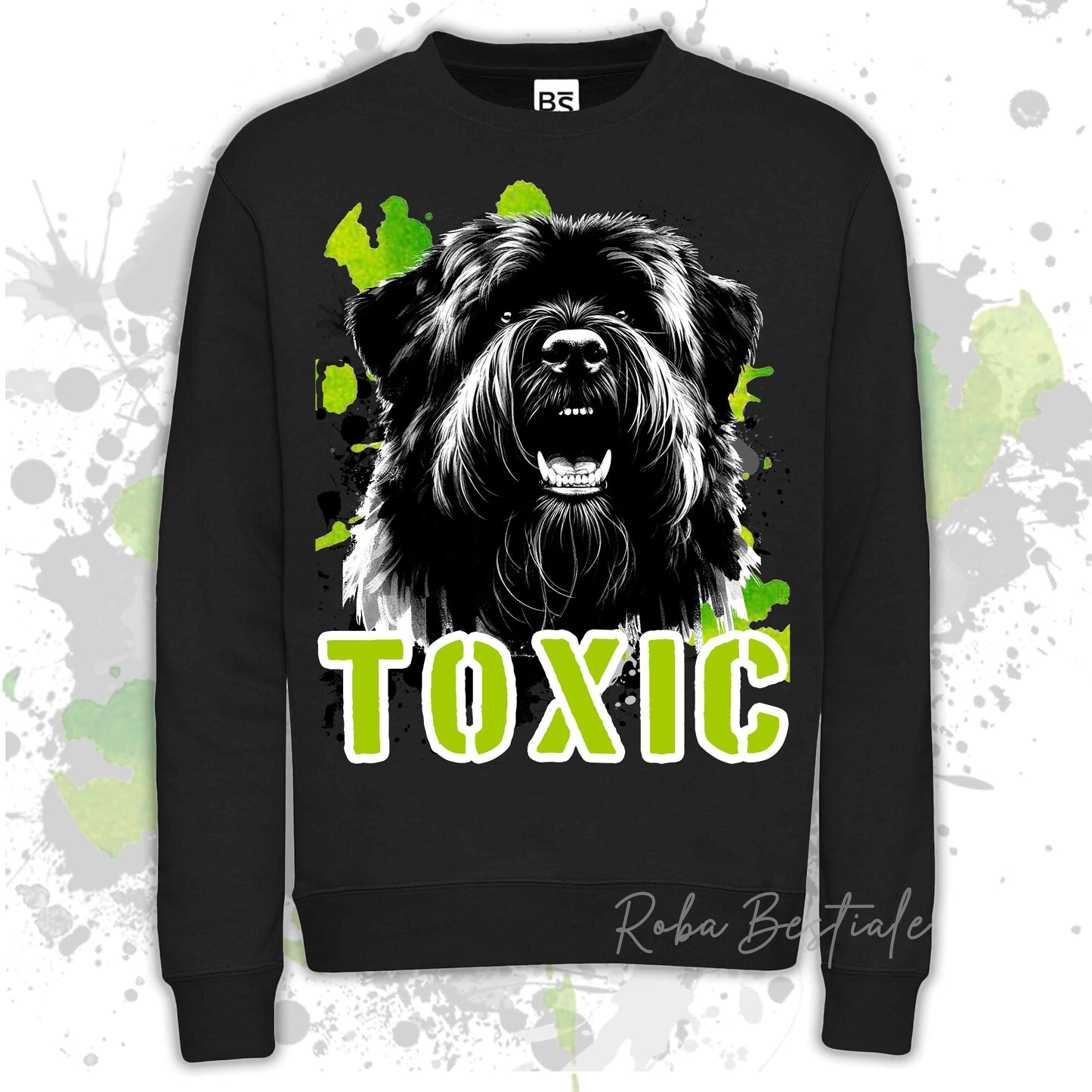 Felpa TOXIC - BOVARO DELLE FIANDRE - Girocollo, Unisex, in tanti colori! - dalla XS alla 3XL