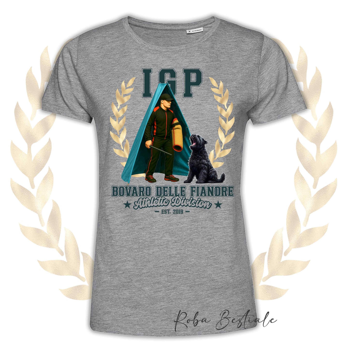 T-Shirt IGP REVIER - BOVARO DELLE FIANDRE - Uomo o Donna, disponibile in tanti colori - dalla XS alla 5XL