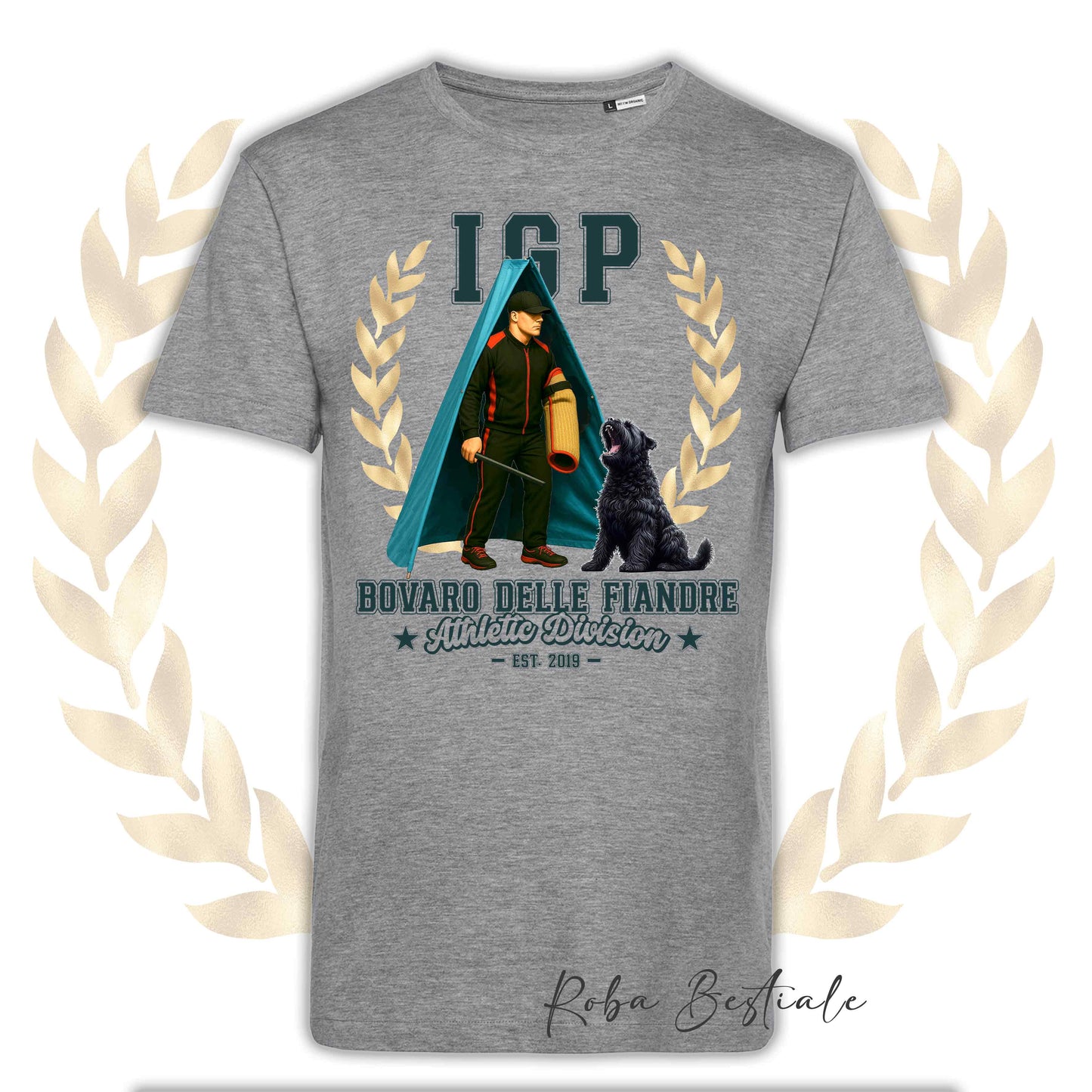 T-Shirt IGP REVIER - BOVARO DELLE FIANDRE - Uomo o Donna, disponibile in tanti colori - dalla XS alla 5XL