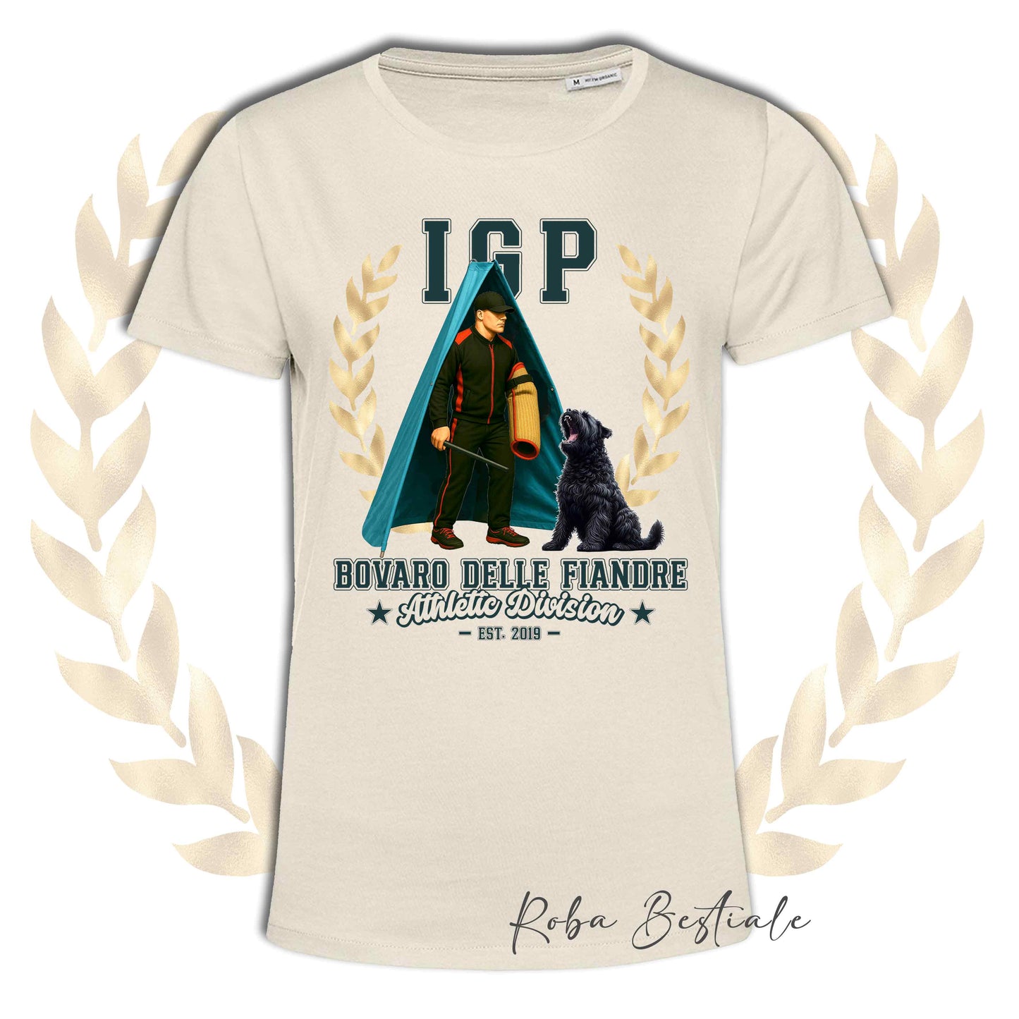 T-Shirt IGP REVIER - BOVARO DELLE FIANDRE - Uomo o Donna, disponibile in tanti colori - dalla XS alla 5XL
