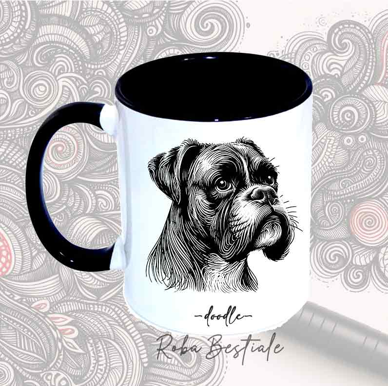 Tazza DOODLE - BOXER Fulvo