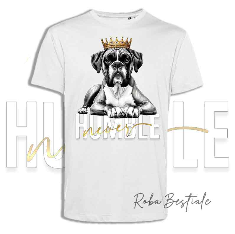 T-shirt NEVER HUMBLE - BOXER Fulvo