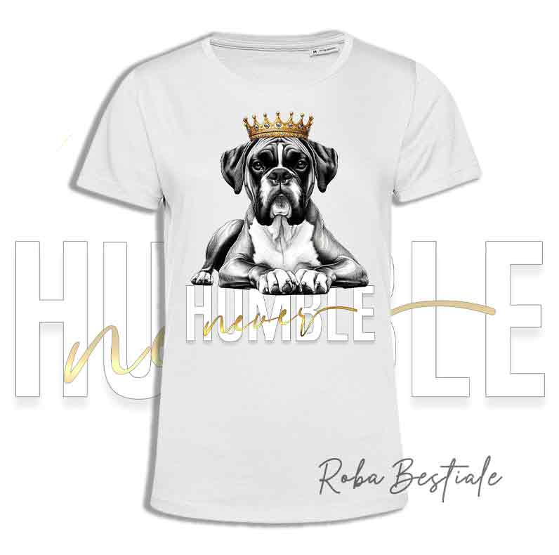 T-shirt NEVER HUMBLE - BOXER Fulvo