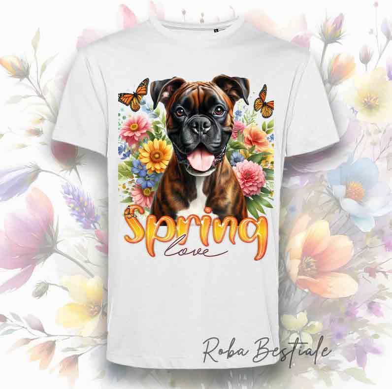 T-Shirt SPRING LOVE - BOXER TIGRATO