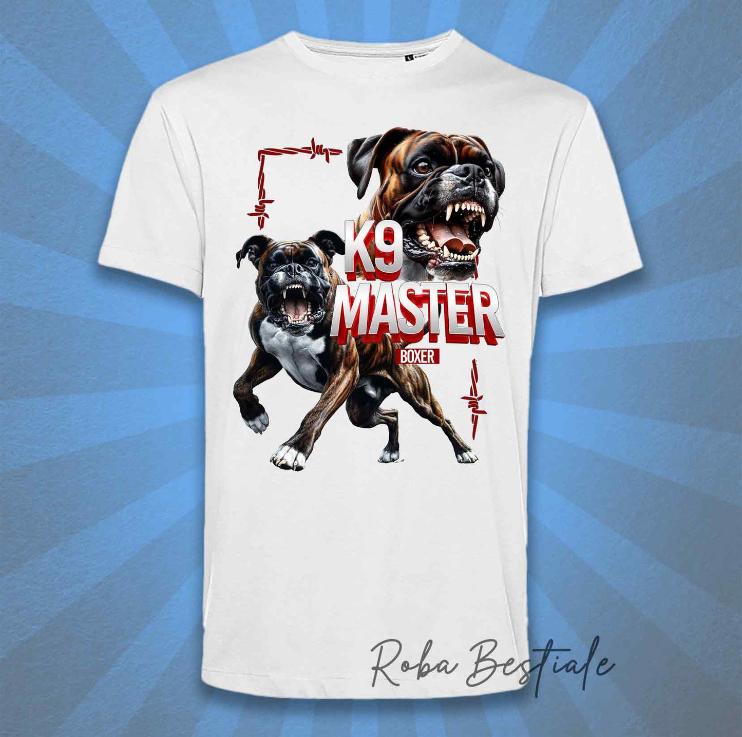 T-Shirt K9 MASTER - BOXER Tigrato