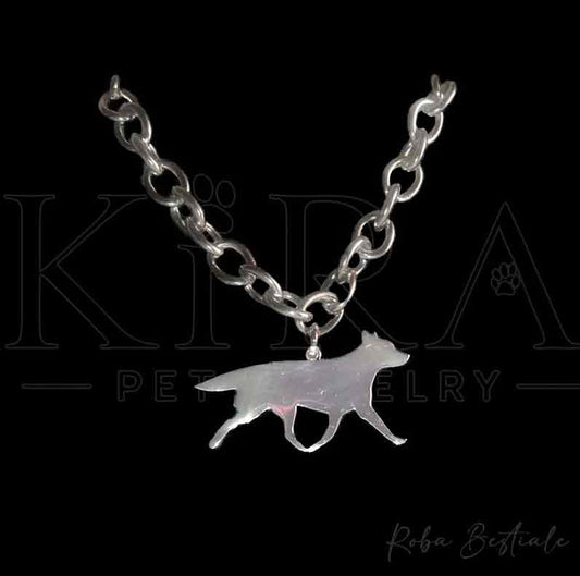Bracciale KIRA PET JEWERLY - AUSTRALIAN CATTLE DOG - In Acciaio Inox con ciondolo gioiello