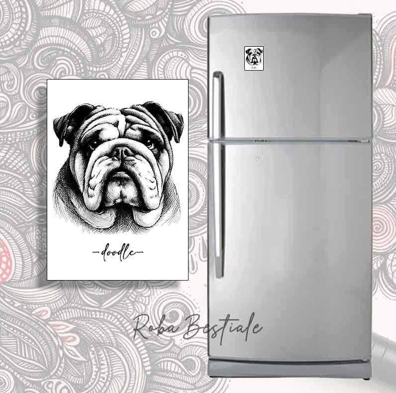 Magnete DOODLE - BULLDOG INGLESE