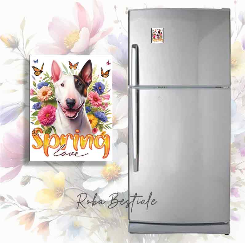SPRING LOVE magnet - BULL TERRIER