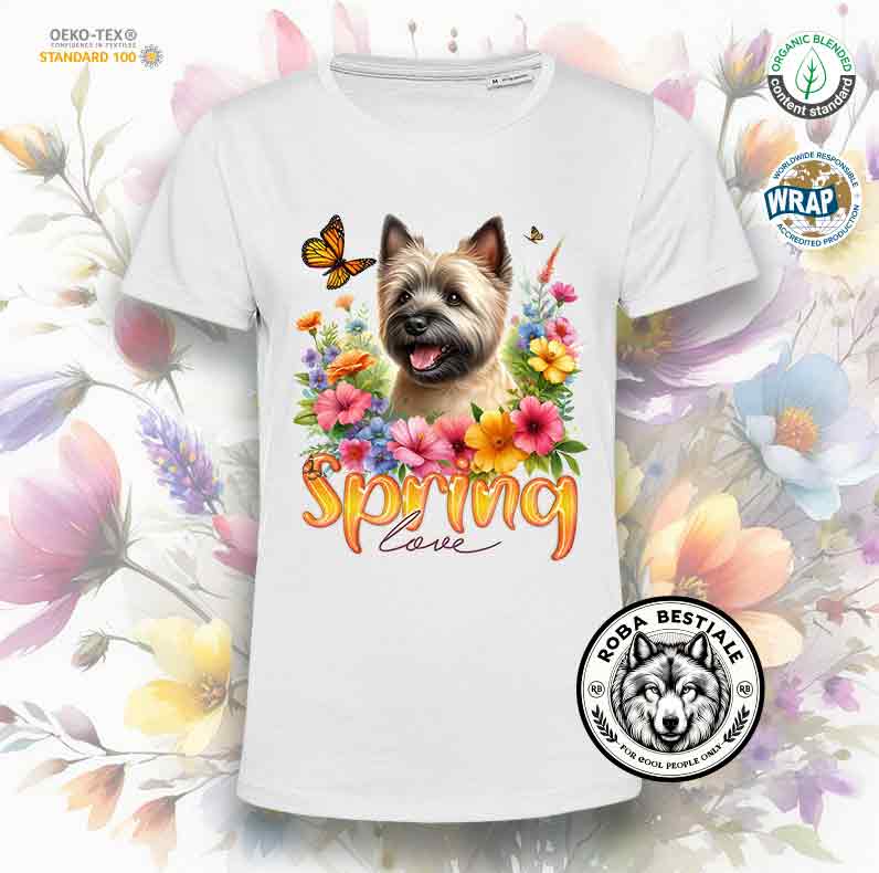 T-Shirt SPRING LOVE - CAIRN TERRIER