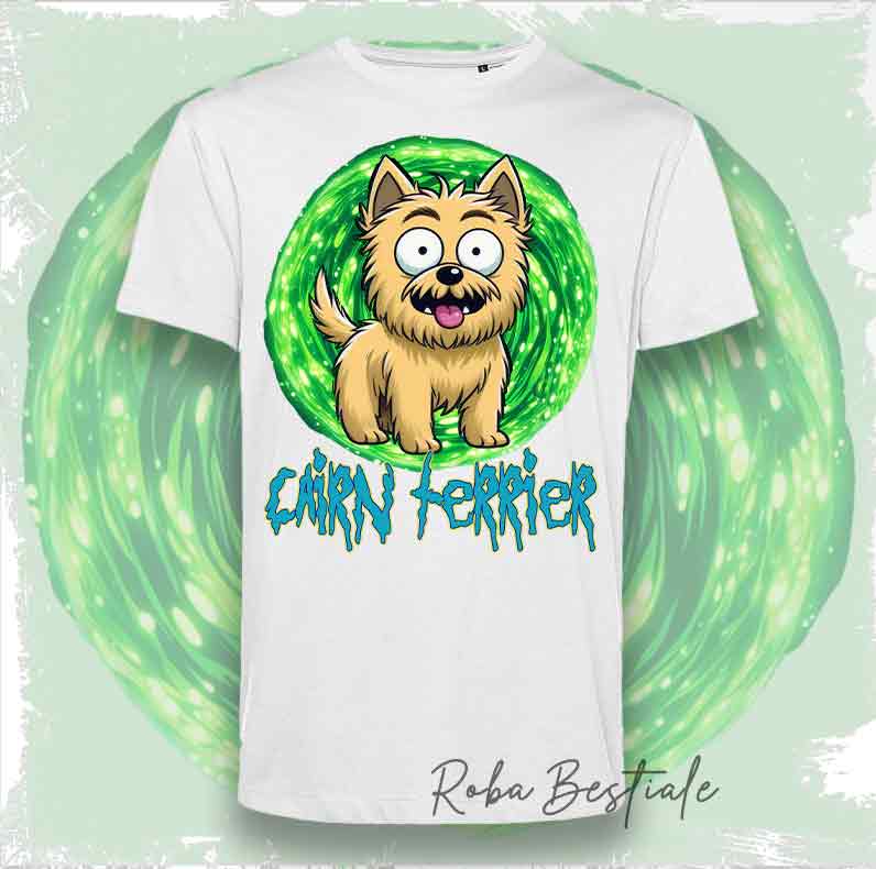 RICK & MORTY - CAIRN TERRIER Cream T-Shirt