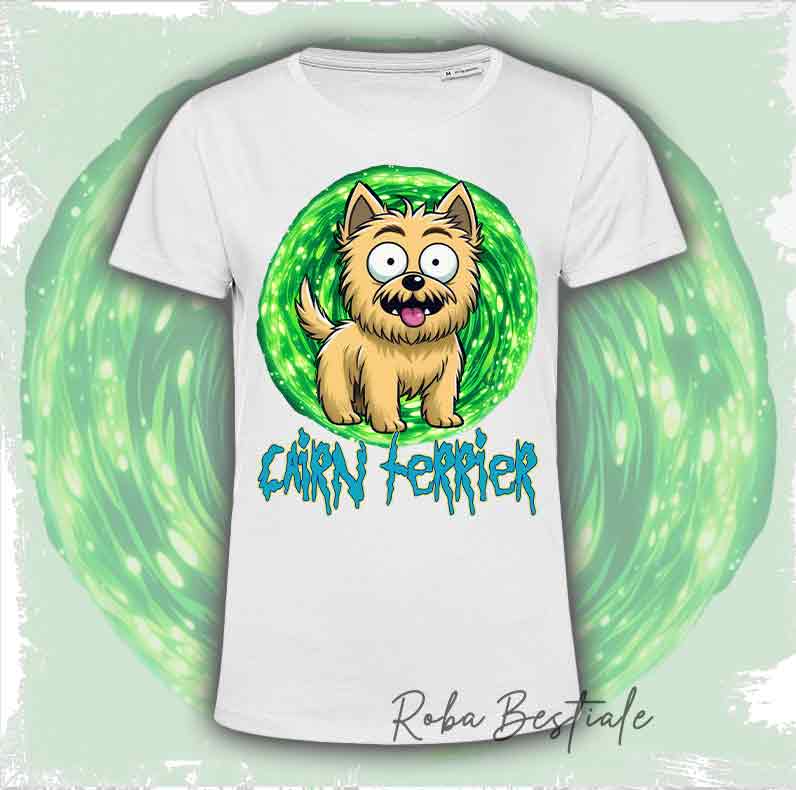 RICK & MORTY - CAIRN TERRIER Cream T-Shirt
