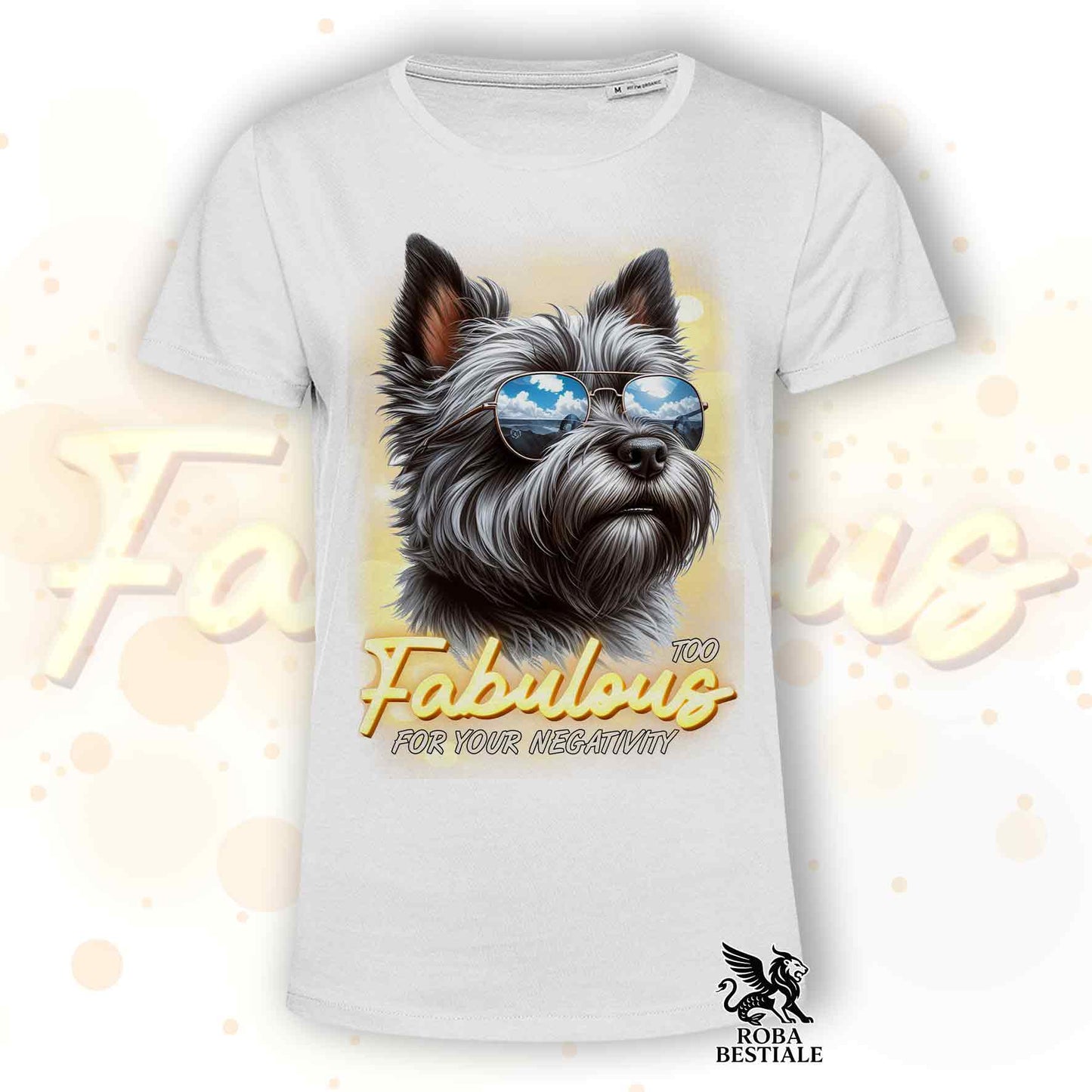 TOO FABULOUS - CAIRN TERRIER Dark Gray T-Shirt