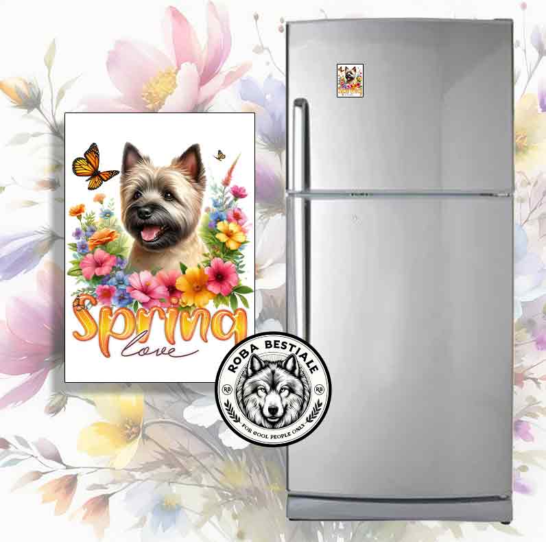 SPRING LOVE magnet - CAIRN TERRIER