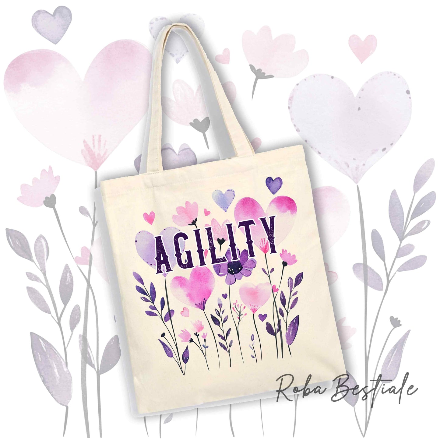 Shopper CANDY - AGILITY - Diversi colori disponibili, 100% Cotone