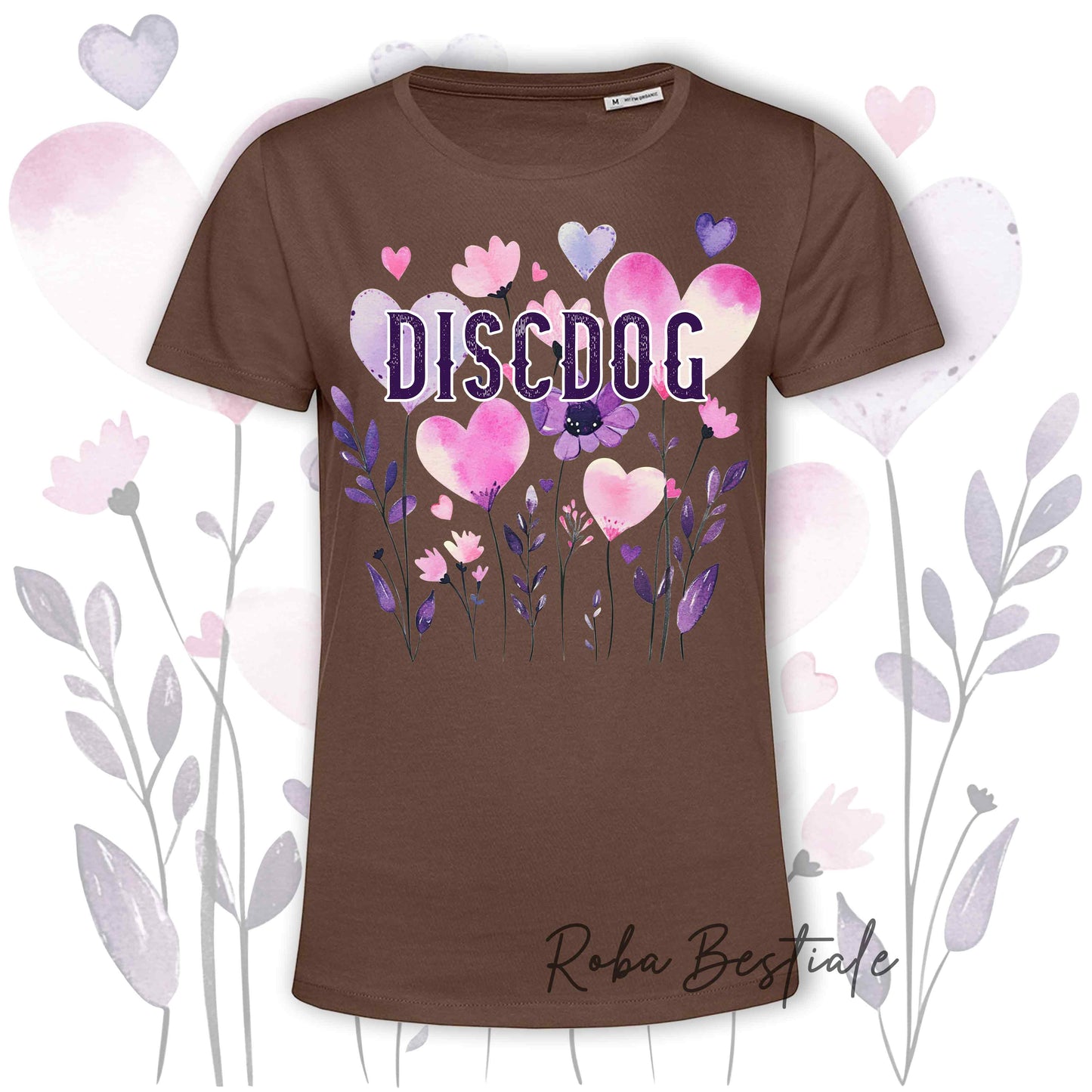 T-Shirt CANDY - DISC DOG - 6 COLORI DISPONIBILI - Uomo o Donna, 100% Cotone, dalla XS alla 5XL