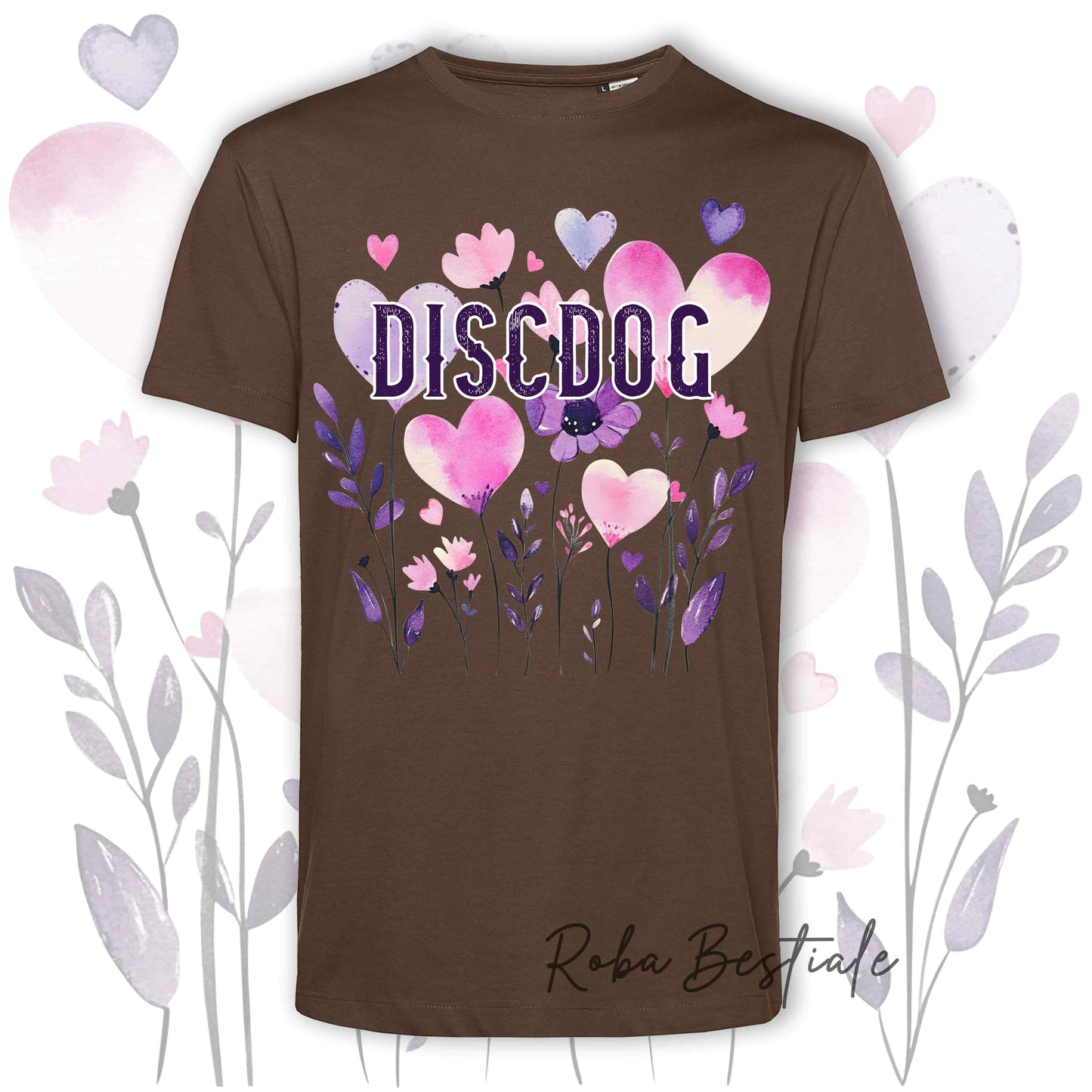 T-Shirt CANDY - DISC DOG - 6 COLORI DISPONIBILI - Uomo o Donna, 100% Cotone, dalla XS alla 5XL