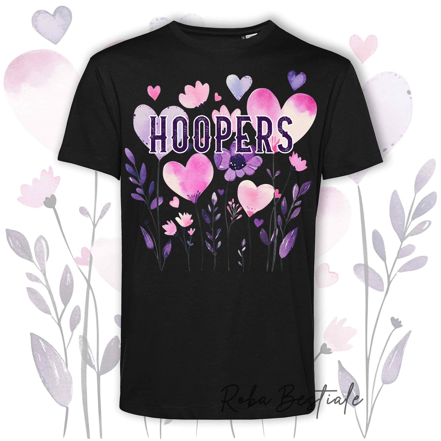 T-Shirt CANDY - HOOPERS - 6 COLORI DISPONIBILI - Uomo o Donna, 100% Cotone, dalla XS alla 5XL