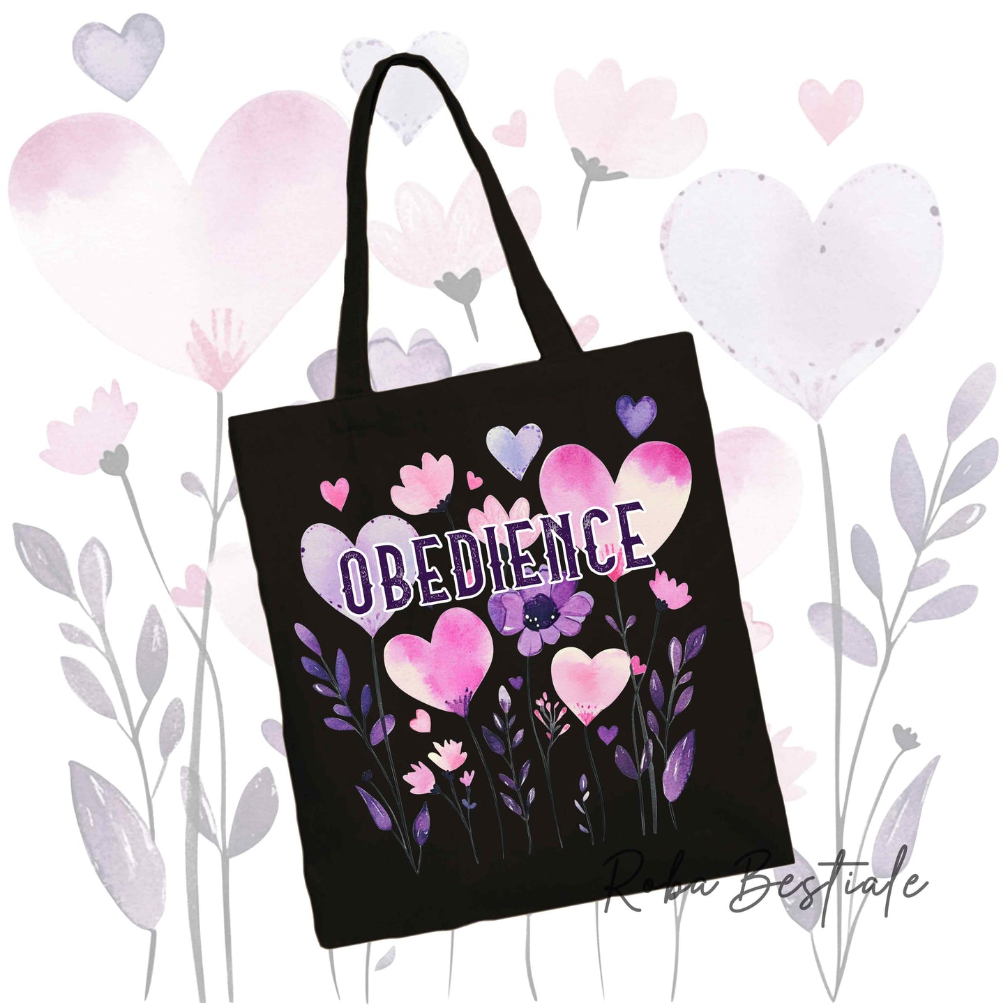 Shopper CANDY - OBEDIENCE - Diversi colori disponibili, 100% Cotone