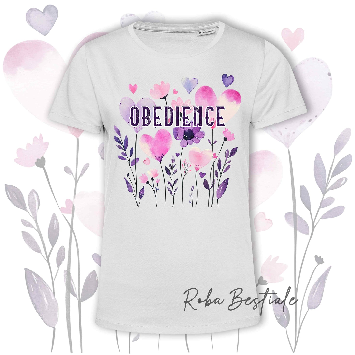 T-Shirt CANDY - OBEDIENCE - 6 COLORI DISPONIBILI - Uomo o Donna, 100% Cotone, dalla XS alla 5XL