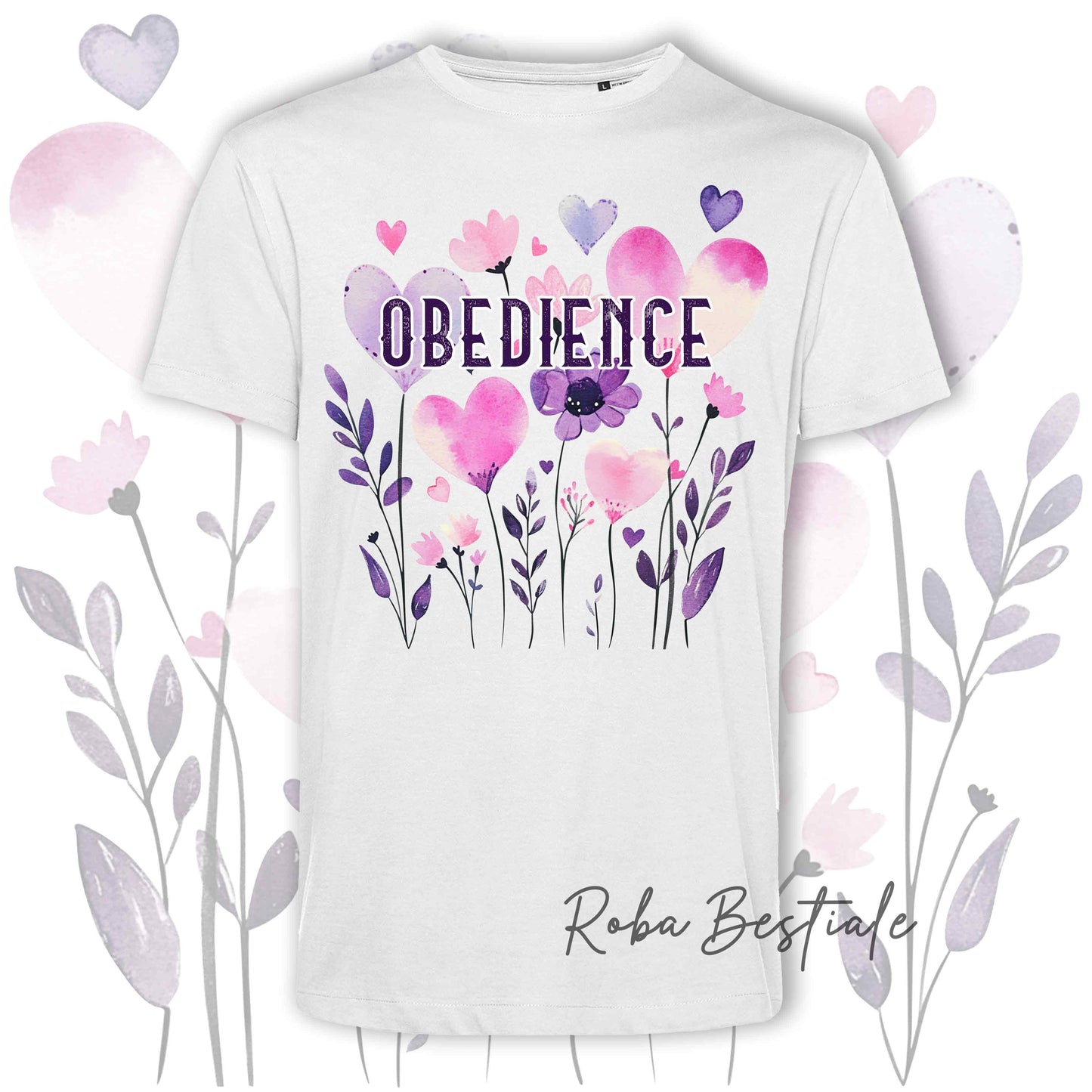 T-Shirt CANDY - OBEDIENCE - 6 COLORI DISPONIBILI - Uomo o Donna, 100% Cotone, dalla XS alla 5XL