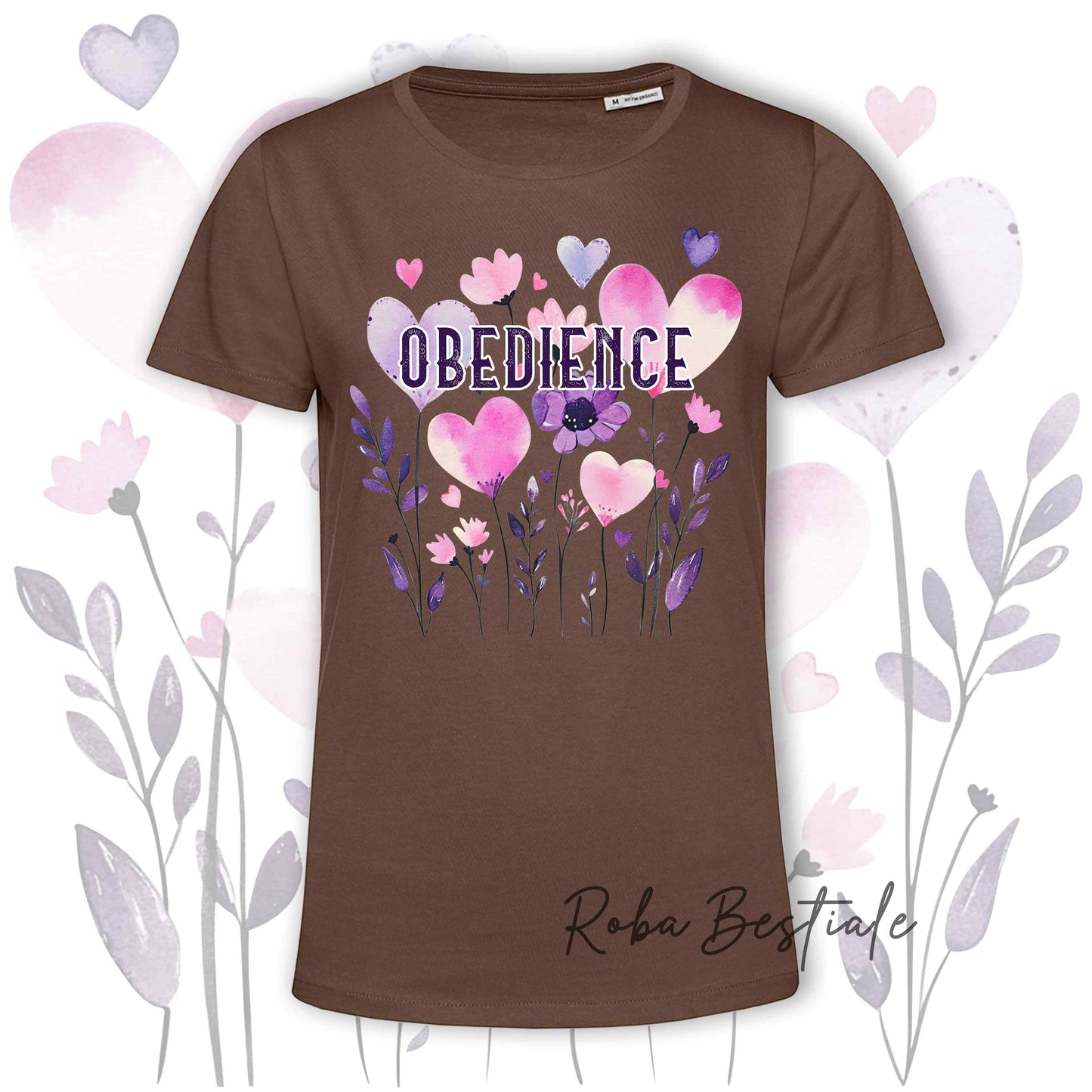 T-Shirt CANDY - OBEDIENCE - 6 COLORI DISPONIBILI - Uomo o Donna, 100% Cotone, dalla XS alla 5XL