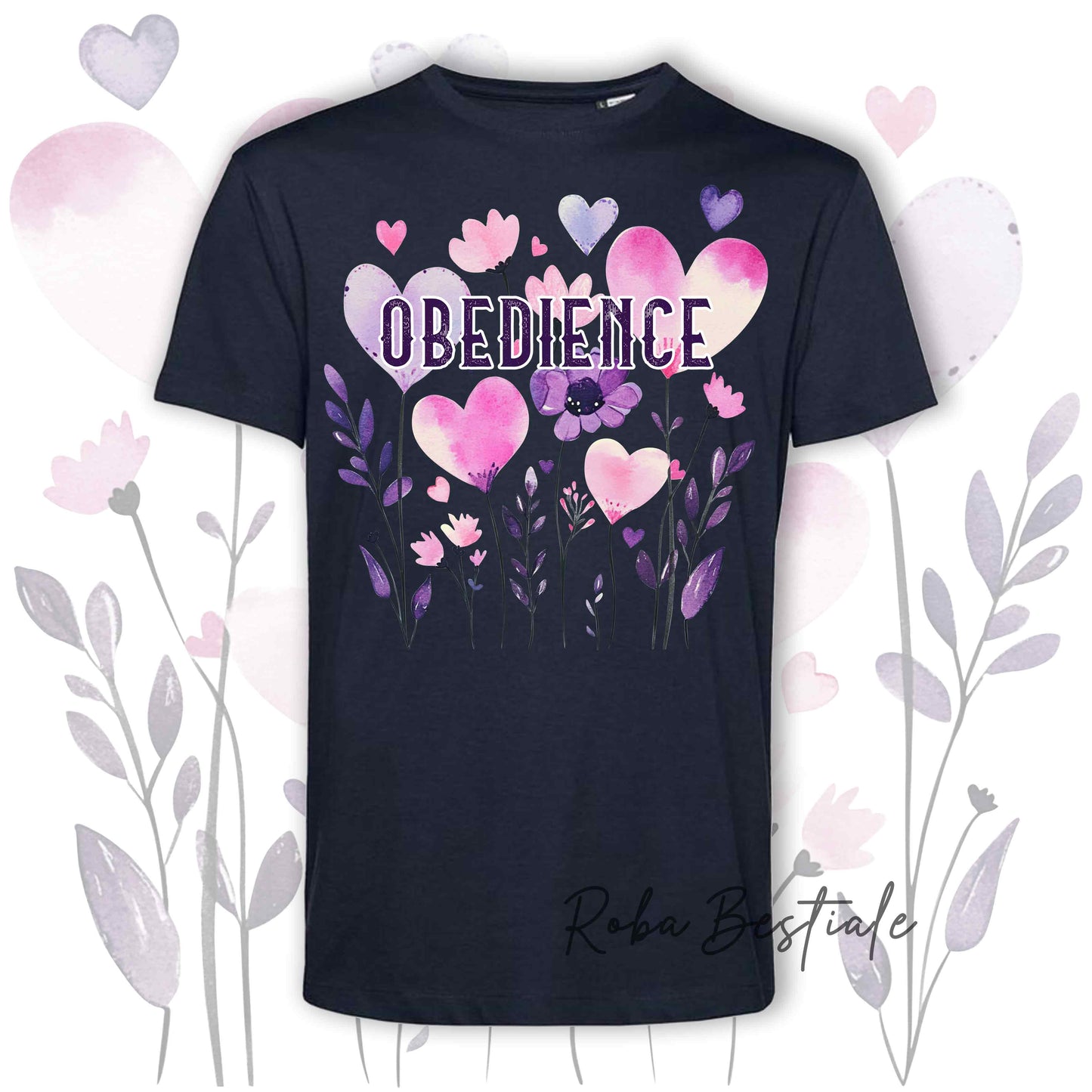 T-Shirt CANDY - OBEDIENCE - 6 COLORI DISPONIBILI - Uomo o Donna, 100% Cotone, dalla XS alla 5XL