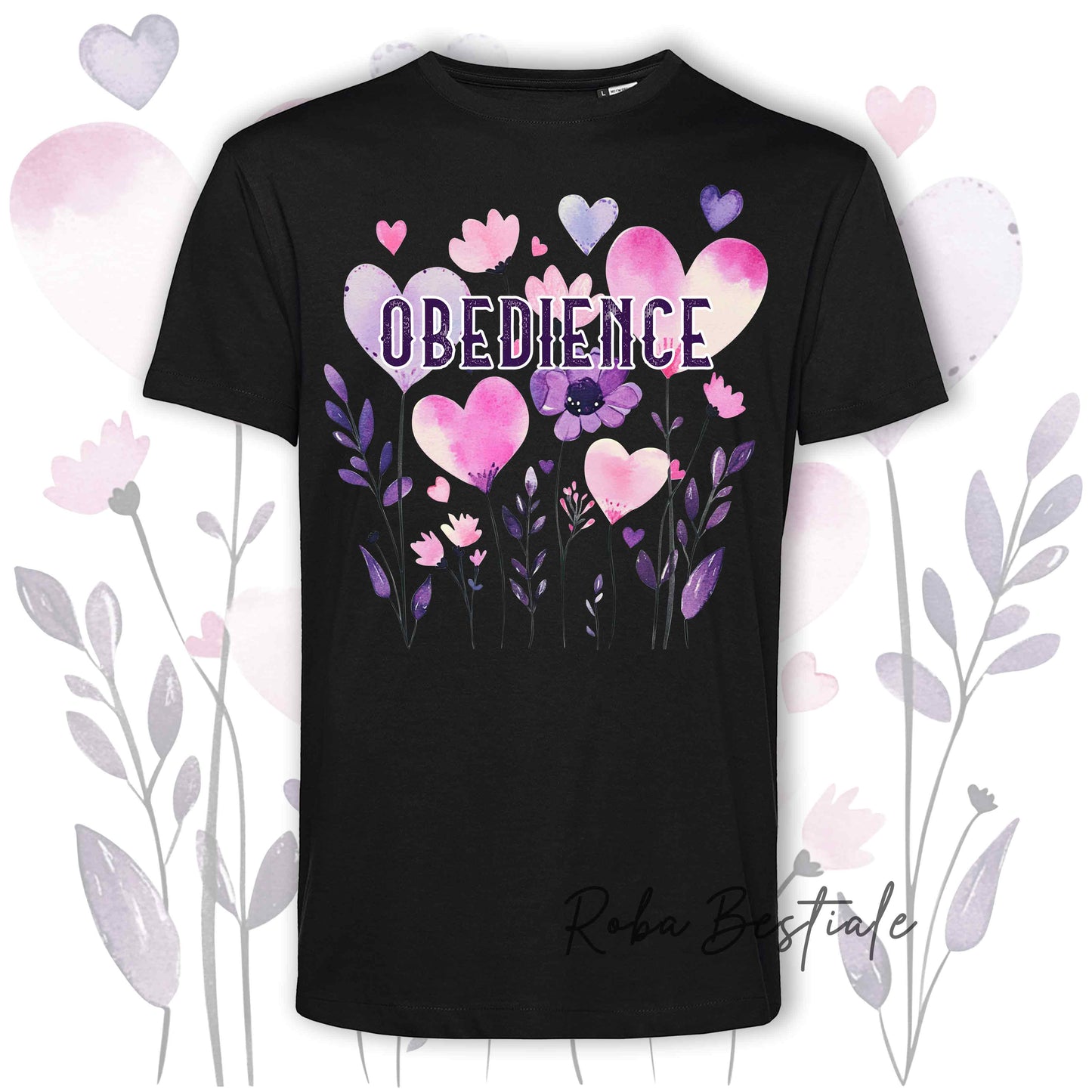 T-Shirt CANDY - OBEDIENCE - 6 COLORI DISPONIBILI - Uomo o Donna, 100% Cotone, dalla XS alla 5XL