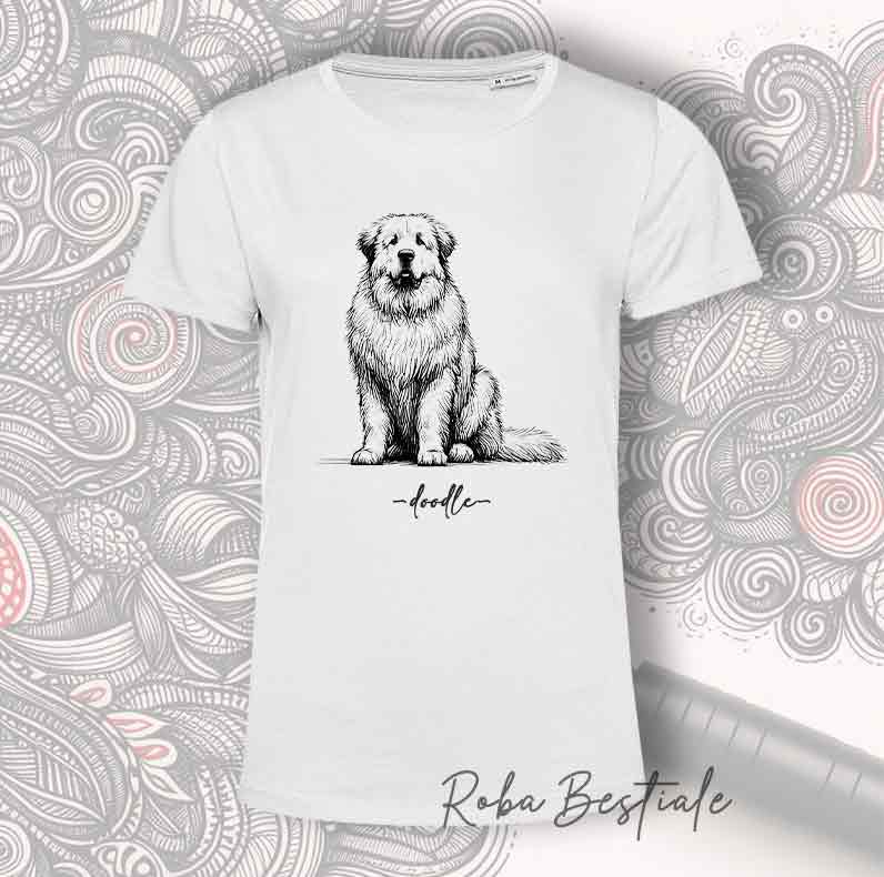 T-Shirt DOODLE - CANE DA MONTAGNA DEI PIRENEI