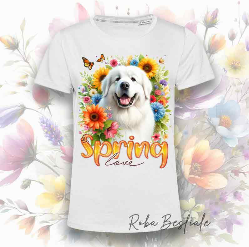 T-Shirt SPRING LOVE - CANE DA MONTAGNA DEI PIRENEI
