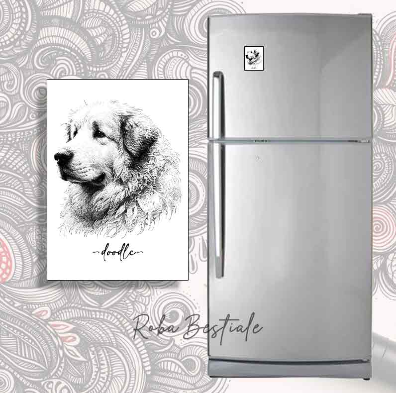 DOODLE magnet - PYRENEAN MOUNTAIN DOG