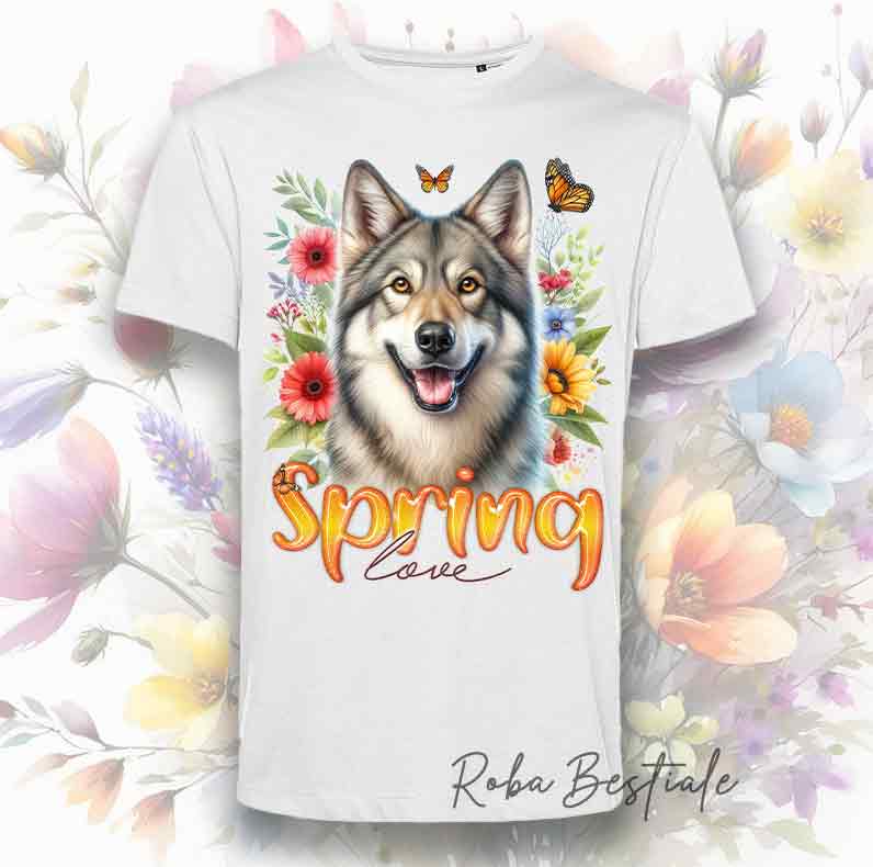 T-Shirt SPRING LOVE - CANE LUPO CECOSLOVACCO