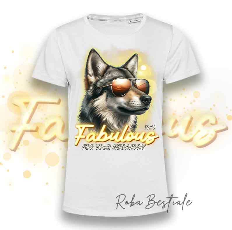 T-Shirt TOO FABULOUS - CANE LUPO CECOSLOVACCO