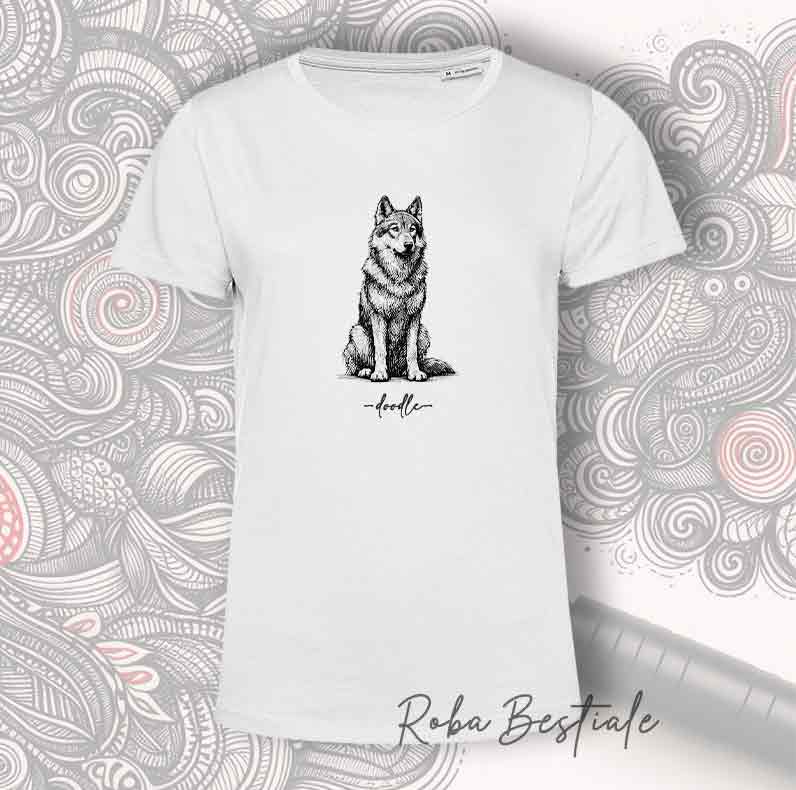 T-Shirt DOODLE - CANE LUPO CECOSLOVACCO