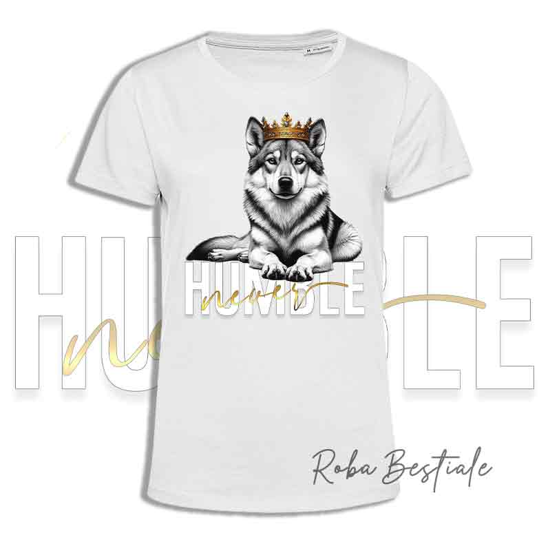 T-shirt NEVER HUMBLE - CANE LUPO CECOSLOVACCO