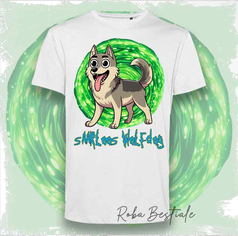 T-Shirt RICK & MORTY - CANE LUPO DI SAARLOOS
