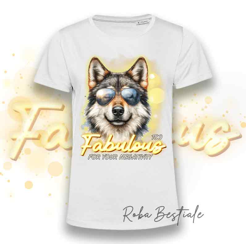 T-Shirt TOO FABULOUS - CANE LUPO DI SAARLOOS Grigio