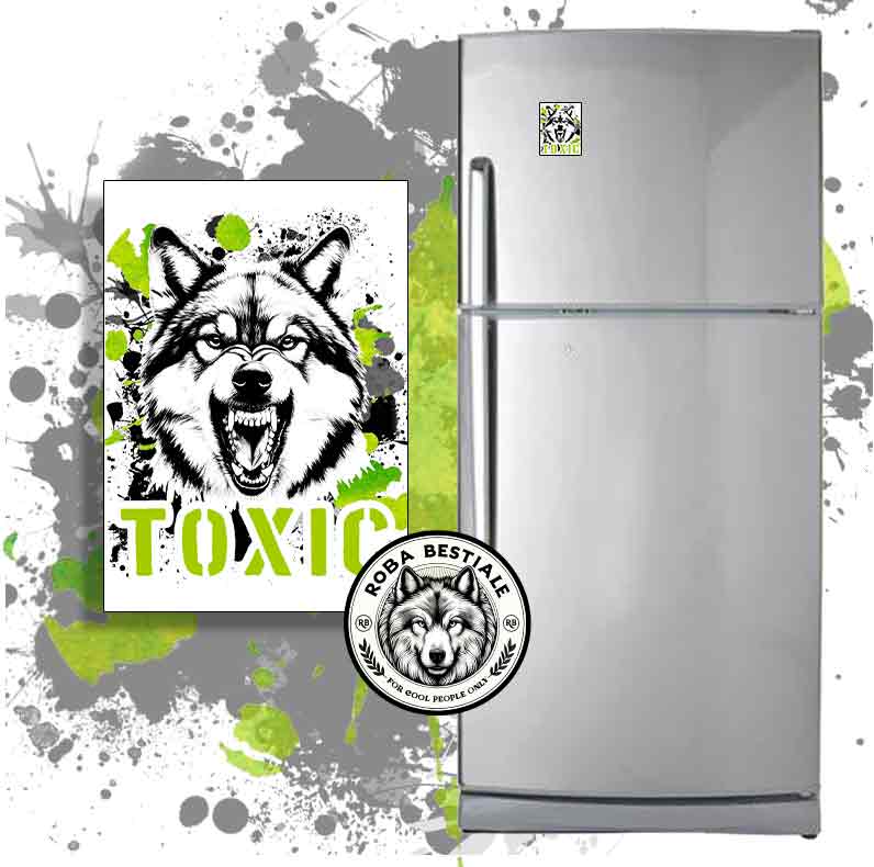Magnete TOXIC - CANE LUPO DI SAARLOOS