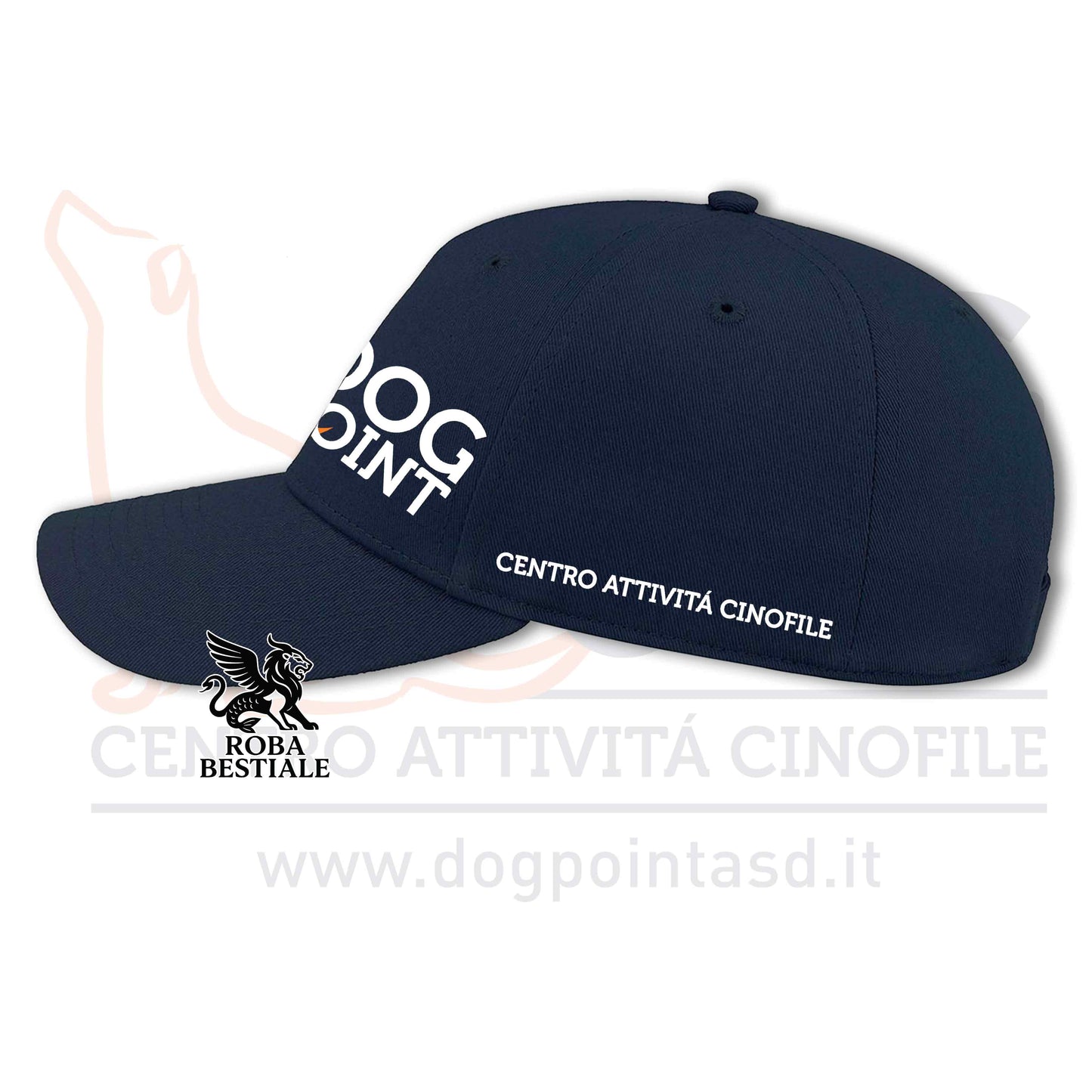 Cappellino DOG POINT - Unisex - 100% Cotone - Blue Navy