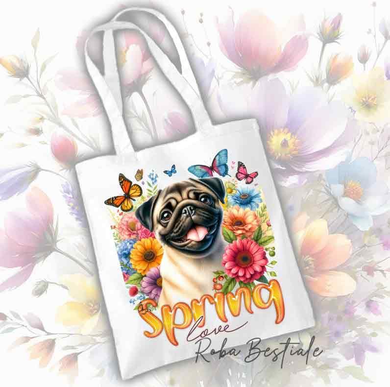Shopper SPRING LOVE - PUG