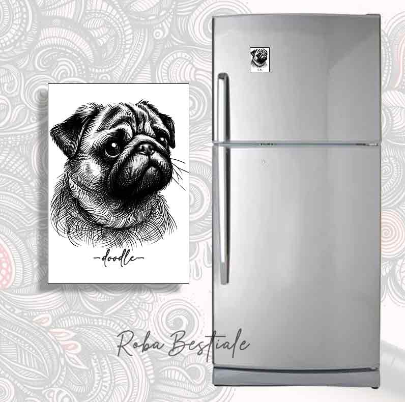 DOODLE magnet - PUG