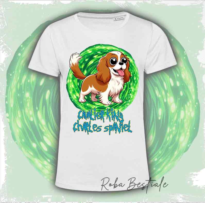RICK & MORTY T-Shirt - CAVALIER KING CHARLES SPANIEL Blenheim