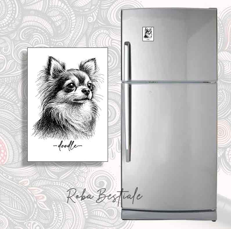 DOODLE Magnet - Long-Haired CHIHUAHUA