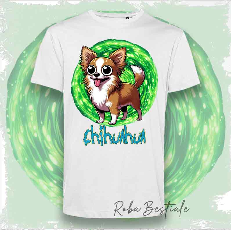 RICK & MORTY T-Shirt - CHIHUAHUA Long Hair