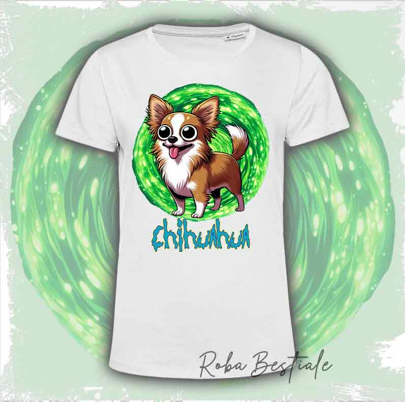 RICK & MORTY T-Shirt - CHIHUAHUA Long Hair