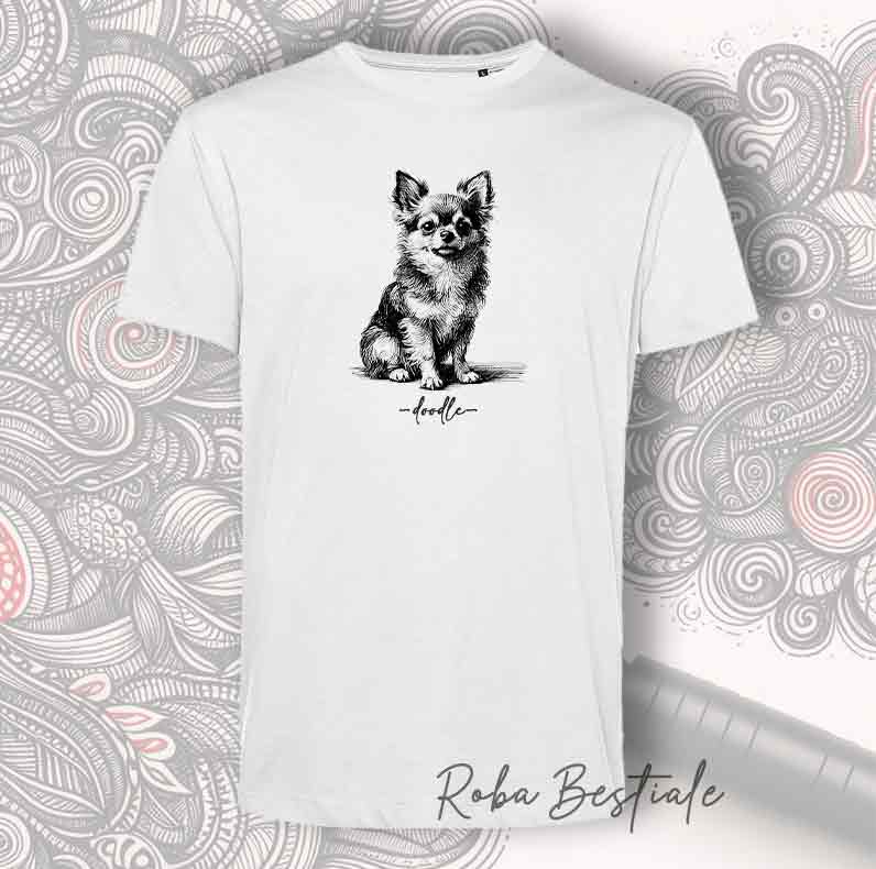 DOODLE T-Shirt - CHIHUAHUA Long Hair