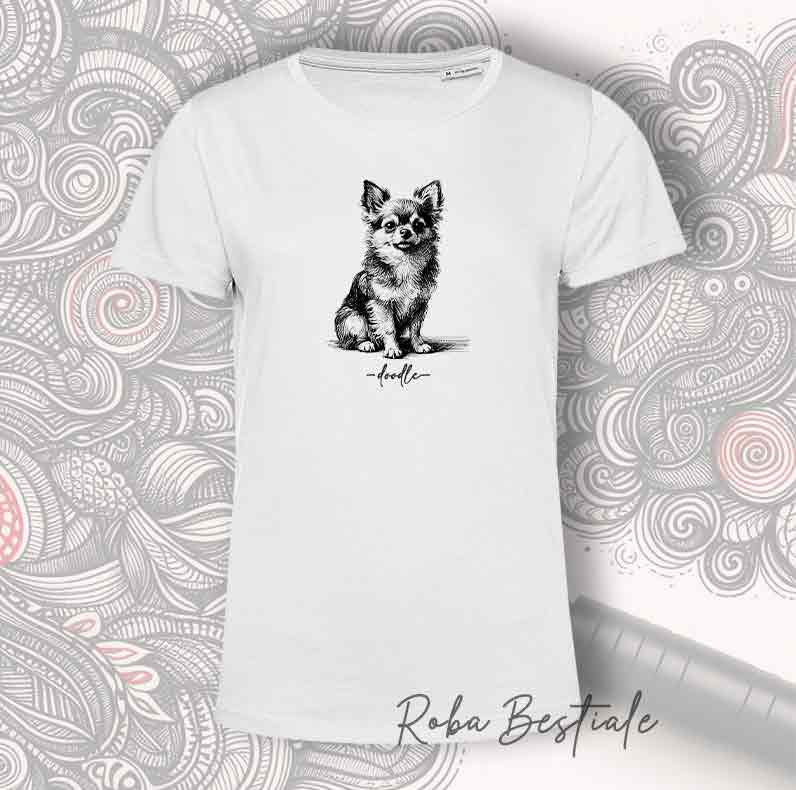 DOODLE T-Shirt - CHIHUAHUA Long Hair